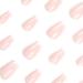 Medium Press on Nails - 24 Pcs Square False Nails with Glossy White French Tips | Stick on Acrylic Nail Designs for Women - International Shipping Available - Buy Online on GoSupps.com