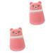Healvian 2pcs Powder Puff Box Baby Powder Travel Baby Powder Pink Containers Body Powder Puff and Container Powder Puff for Body Fluffy Body Powder Puff Travel Accessories Powder Box Simple 10X7CMx2pcs Pinkx2pcs