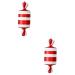 Alipis 2 pcs decorate pvc decorations Cosmetics Xmas Party Ornament Gift christmas tree Holiday Ornament outdoor decor Accessories christmas decorations household Christmas set Ornament Redx2pcs 15X6X6CMx2pcs