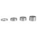 Yosoo Health Gear Headset Spacers Headset Washer Set Aluminum Alloy Bicycle Headset Spacers Threadless for 28.6mm Bicycle Front Stem Fork 4Pcs Set 5mm 10mm 15mm 20mm Sliver