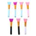 Vctitil 7 Pieces Facial Mud Mixing Brush Liquid Foundation Tool Silicone Makeup Brush Multi-Function Skin Care Beauty Tool(Multicolor)