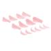 Eyelash Perm Pads Portable Silicone Soft 7 Pairs 7 Sizes Eyelash Lift Shields for Beauty Salons (Pink)