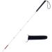 White Cane Aluminum Folding Cane for the Blind Folds Down 6 Sections with 2 Tips (130 cm (51 inch) Black Handle) 130 cm (51 inch) Black Handle - Buy Online on GoSupps.com