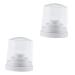 POPETPOP 2 Pcs 48 White Out Nail Drill Bit Container Display Storage Container Nail Drill Bits Stand Manicure Drill Bits Holder The White Nail Grinding Head Bit Holder Multicolor Size 1x2pcs Whitex2pcs