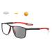 Spring hinges photochrome reading glasses Blue light filter glasses men women rectangular tr90 flexible reading aid sport reading glasses +1.0 to +3.0 (color: red size: +1.00)