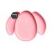 Babi Baby Toddler Large Suction Dog Plate Non Slip Weaning Plate 100% Food Grade Silicone with Stay Put Suction Ring for Mess Free Meals! (Pink)