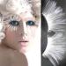 Dorisue White halloween lashes Peacock feather eyelashes The White Queen Dramatic eyelashes