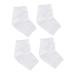 minkissy 2 Pairs Heel Socks Feet Cracked Socks Feet Repair Socks Rough Calluses Socks Gel Foot Socks Heel Protector Socks Heel Anti-Crack Socks Sleeve Anti Cracked Feet White Men and Women