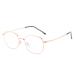 LIPIODOL Computer Glasses Blue Light Filter Glasses Without Prescription Blue Light Glasses Metal Frame Round Retro Glasses Women Men Unisex C3