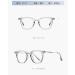 SERONI Metal Temples TR90 Round Frame Blue Light Blocking Glasses for Men & Women - Anti-UV Computer & Reading Glasses - Gray 52mm - Buy Online on GoSupps.com