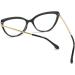 Buli Cat Eye Reading Glasses for Women - Oversized Tortoise Prescription Glasses (+0.75) with Spring Hinge - Stylish Black Frame - Buy Online on GoSupps.com