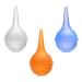 Disposal Nasal Aspirator Ear Syringe Food Grade Reusable Booger Sucker for Baby Toddlers & Adult Easy to Clean and Dishwasher 3 Counts Assorted Color
