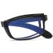 Suertree Foldable Blue Light Filter Reading Glasses | TR90 Anti-Blue Vision Aid for Men & Women | Includes PU Case | +1.5x Magnification - Buy Online on GoSupps.com