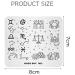 KADS Nail Stamping Plate Chinese Sky Constellation Design for Nail Art (SK003) - Buy Online on GoSupps.com