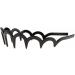 Unisex Wavy Headband Black Spring Wavy Metal Hair Band with Long Teeth Hairhoop Sports Headband Headwear Accessories Black 1pc Wavy Hairhoop - Buy Online on GoSupps.com