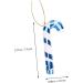 ABOOFAN 4pcs Christmas Candy Cane Ornament Candy Canes Toy Candy Walking Sticks Crutches Christmas Tree Colorful 7x2.5cm - Buy Online on GoSupps.com