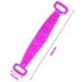 Silicone Body Scrubber 2 Pack - Bath Towel for Men and Women - Shower Back Scrubber - Strong Rub - Long Strip - Multicolor (Blue + Pink) - Buy Online on GoSupps.com