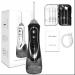 Rechargeable Dental Water Flosser - 300ml 3 Modes 4 Jet Tips Waterproof - Black | Fast International Shipping - Buy Online on GoSupps.com