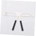 Ipetboom 2pcs Assistant Shaper Stencil Three-point Eyebrow Ruler Template Balance Ruler Stainless Steel Miss - Buy Online on GoSupps.com