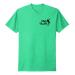 Dirty Hooker Fishing Gear, Apple Green Premium T-Shirt with Vintage Black Logo X-Large