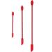 Syrisora Small Spatula - Double Headed Silicone Mini Spatula for Jam Cake Cream & Makeup (Red) | International Shipping - Buy Online on GoSupps.com