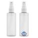 JND Plastic Spray Bottle Fine Mist 2 Oz – Refillable, Reusable, Portable, Travel Size, Leak Proof for Household Use, Essential Oil, Cleaning Solution and Perfume (2 Pack, 60 ml) (2spraybottle) 2oz - 2 pack
