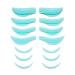 LIVASH 7 Pairs Eyelash Lifting Extension Kit Silicone Pad Eye Lash Perm Pads 3D Lashes Curler Applicator Tools Blue
