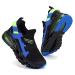 Coolloog Kids Sneakers Boys Girls Running Tennis Walking Shoes Lightweight Breathable Sport Athletic 1 Big Kid Black/Blue