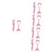 NOLITOY 10 Pcs Eyeliner Eyelash Brush Tool Kit Mascara Eyeshadow Makeup Supplies Mermaid Usb