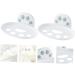 Amosfun 2 Pcs Box Soap Box Soap Rack Shower Soap Holder Shower Basket Soap Dish Soap Storage Soap Holder Bathroom Soap Draining Dish Hygiene Plastic Storage Rack White Wall-mounted - Buy Online on GoSupps.com