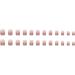24pcs French White Tip Stick on Nails - Pink Gradient Acrylic Full Cover Fake Nails - Women Girls Nail Art Accessories - Buy Online on GoSupps.com