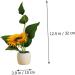 Zerodeko 2pcs Potted Sunflower Artificial Plants Indoor Greenery Houseplants Artificial Sunflower in Pots Fake Bonsai Plants Faux Sunflower Potted Ceramics Ornaments - Buy Online on GoSupps.com