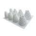 ABOOFAN 8 3D Silicone Mold Soap Molds Fondant Mold Impermeables Candle Molds DIY Mold Jelly Molds Silicone Molds for Soap Cavity Mold Cake Decorating Mousse Mold Cake Mold White Dessert 29.50X17.40X7.50CM White