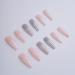Xerling 24Pcs Bling Glitter Long Coffin Press-On Nails - Stylish French Fake Nails for Women & Girls - Full Cover Designs (Pattern D) - International Shipping Available - Buy Online on GoSupps.com