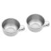 Minkissy 2st Razor Shell Shaping Cup Shaving cup of shaving shaving razor razor foam Men Razor accessories Shaving cup metal razor brush gift man stainless steel silverx2stk 11x8.8cmx2pcs