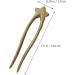 minkissy Wooden Star Hair Stick - Antique Chinese Hair Forks Vintage Wooden Hairpin for Long Hair Hanfu Headdress for Bride Ladies Women Girls - Buy Online on GoSupps.com