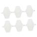 Reusable Menstrual Pads 6pcs 1 Napkin Cotton Pad Reusable Menstrual Pads Cloth Panties Napkins Woman Menstrual Pad Washable Pad Towel Cotton Pad White 6pcs 1 Count (Pack of 1)