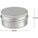 Zeoabsy 10-Piece 50ml Silver Aluminum Tins with Screw Caps - Perfect for Cosmetics Candles Ointments | Includes 5 Spatulas & Etiquette Label - Buy Online on GoSupps.com