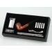 Exclusive Jean Claude "Premium Set" Straight Red Brown Acrylic Mouthpiece Made in Italy