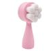 OHPHCALL Double Sided Facial Cleansing Brush Face Wash Facial Scrubber Silicone Face Scrubber for Women Facial Cleansing Tool Face Massage Brush Manual 3d Exfoliating Brush Pink Fiber Wool