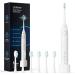 Operan Electric Toothbrush for Adults and Kids High Power Sonic Rechargeable Toothbrush with Smart Timer 5 Modes 6 Brush Heads 40,000 VPM Motor 6 Hours Fast Charge for 100 Days (White)