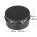 Tianzd 24 Pack 80ml Matte Black Aluminum Screw Top Cream Cans | Ideal for Cosmetics Candles & Ointments | Includes 3 Spoon & 24 Labels - Buy Online on GoSupps.com
