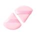 Pink Triangle Powder Puffs "PUFF PUFF SET" (Includes 2 Pieces & Clear Reusable Pouch) By Beauty Creations