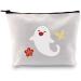 Funny Anime Ghost Cosmetic Bag - Hu Tao Zipper Makeup Bag | Genshin Impact Merchandise for Anime Lovers - Buy Online on GoSupps.com