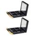 Beaupretty 2pcs Eye Shadow Box Waterproof Eye Make up Pallet Clear Blush Diy Plastic Travel Phnom Penh Filling