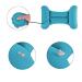 Inflatable Back Lumbar Support Pillow with Manual Pump & Soft Lining - Blue + Microfiber Cloth | Comfort & Relief for Travel - Buy Online on GoSupps.com