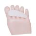 Healvian Pair Toe Straighter Toe Separator for Bunion Gel Bunion Corrector Support Pad Corrective Pad Hammer Toe Pad Eversion White Insole Gel Bunion Protector Gel Bunion Toe Spreader
