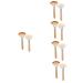 FRCOLOR 10 Pcs Loose Powder Brush Makeup Brush Makeup Fan Facial Flat Makeup Make up Short Makeup Brush Large Fan Fluffy Short Handle Makeup Brush Miss Setting Powder Face Wood