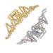Dark Horse Beauty 2-Piece Large Metal Hair Claw Set for Medium to Thick Hair - Rhinestone Hair Clip in Silver & Gold Combo - Buy Online on GoSupps.com