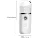 Angoily Hydrating Instrument Mini Humidifier Portable Sprayer for Skin Care Makeup Cool Mist Sprayer Mister Extension Nano Misting Sprayer Face Moisturizing - Buy Online on GoSupps.com
